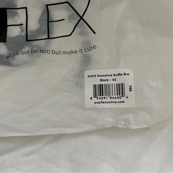 Popflex romance ruffle bra black - Picture 6 of 6